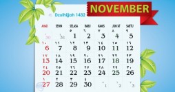 Wallpaper Kalender Cantik November 2011 - Dzulhijjah 1432 H