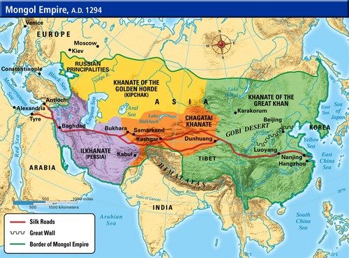 Pembagian Wilayah Kekuasaan Mongol